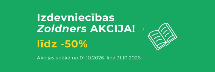 ZOLDNERA grāmatām līdz pat –70% visu oktobri!