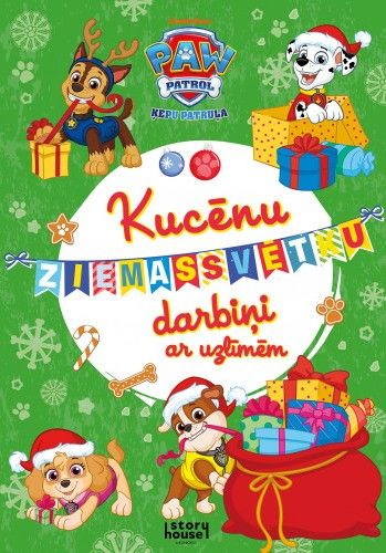 Paw Patrol. Kucēnu Ziemassvētku darbiņi ar uzlīmēm
