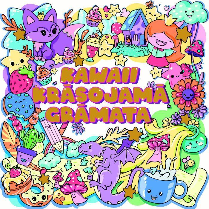 Kawaii krāsojamā grāmata Kawaii krāsojamā grāmata
