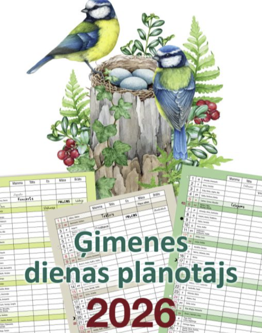 Ģimenes dienas plānotājs 2026