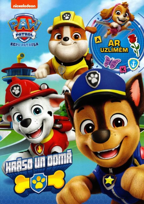 PAW Patrol: Krāso un domā! Ar uzlīmēm
