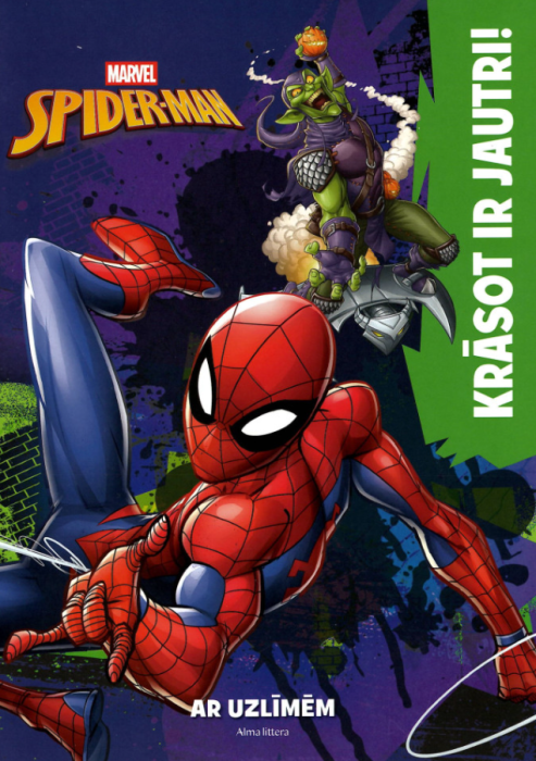 Spider-Man. Krāsot ir jautri! Ar uzlīmēm