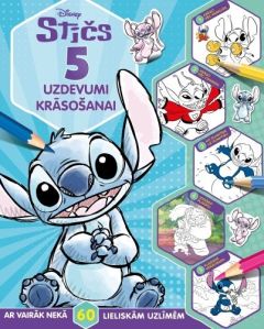 Stičs. 5 uzdevumi krāsošanai. Ar vairāk nekā 60 lieliskām uzlīmēm