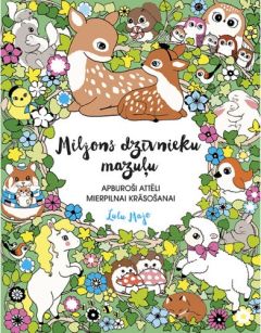 Miljons dzīvnieku mazuļu. Apburoši attēli mierpilnai krāsošanai. Lulu Majo
