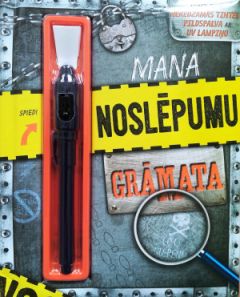 Mana noslēpumu grāmata (melna). Komplektā neredzamās tintes pildspalva ar UV lampiņu