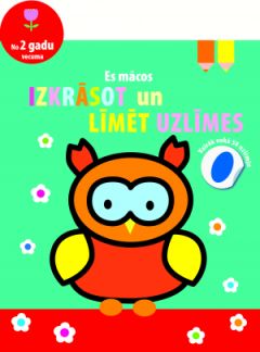 Es mācos izkrāsot un līmēt uzlīmes (Pūce)