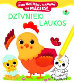 Līmē uzlīmes, izkrāso un mācies! Dzīvnieki laukos 
