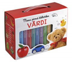 Mana pirmā bibliotēka (kastē-somiņā 8 grāmatiņas). Vārdi 