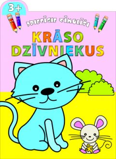 Priecīgie zīmulīši. Krāso dzīvniekus (3+)