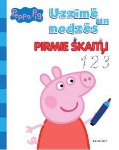 Peppa Pig.Uzzīmē un nodzēs! Pirmie skaitļi 123