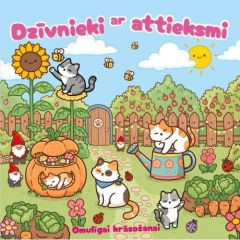Dzīvnieki ar attieksmi dārzā. Omulīgai krāso&scaron;anai