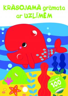 Krāsojamā grāmata ar uzlīmēm. 3+ (valis)