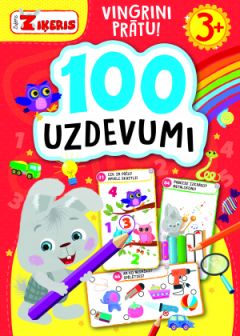 Zaķēns Ziķeris. 100 uzdevumi. Vingrini prātu! 3+