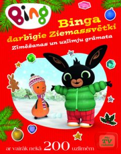 Binga darbīgie Ziemassvētki. Zīmēšanas un uzlīmju grāmata