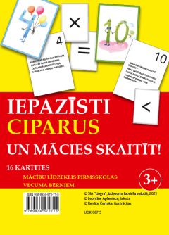 Iepazīsti ciparus un mācies skaitīt! 16 kartītes