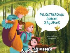 Pilsētbērziņu ģimene zaļumos