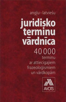 Angļu - latviešu juridisko terminu vārdnīca