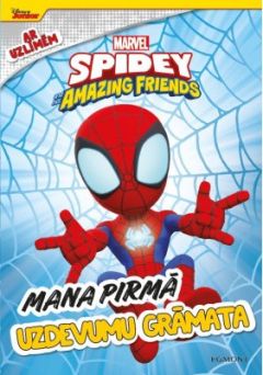 Spidey Amazing Friends. Mana pirmā uzdevumu grāmata. Ar Uzlīmēm. Marvel. Disney Junior