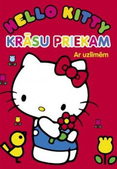 Hello Kitty. Krāsu priekam. Ar uzlīmēm