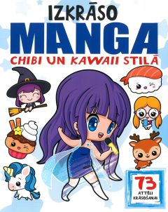 Izkrāso. Manga Chibi un Kawaii stilā (73 attēli krāsošanai)