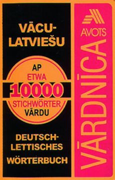 Vācu - latviešu vārdnīca 10 t.v. (plastikāta vāki)