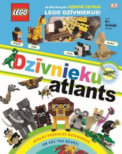 LEGO Dzīvnieku atlants + detaļas 4 LEGO dzīvnieku būvēšanai