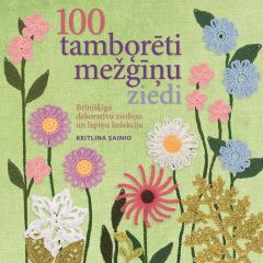 100 tamborēti mežģīņu ziedi