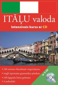 Itāļu valoda. Intensīvais kurss (kastē 4 CD, gramatikas pārskats un klausīšanās vingrinājumi)