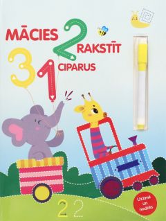 Mācies rakstīt ciparus! Uzzīmē un nodzēs!